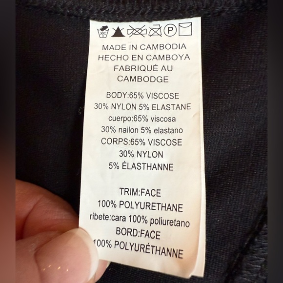 MICHAEL KORS Black Blazer with faux leather Waterfall Front/size M - Picture 9 of 9